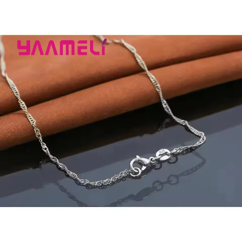 Parure Collier & Boucles d'Oreilles Argent 925 – Zircon Élégant