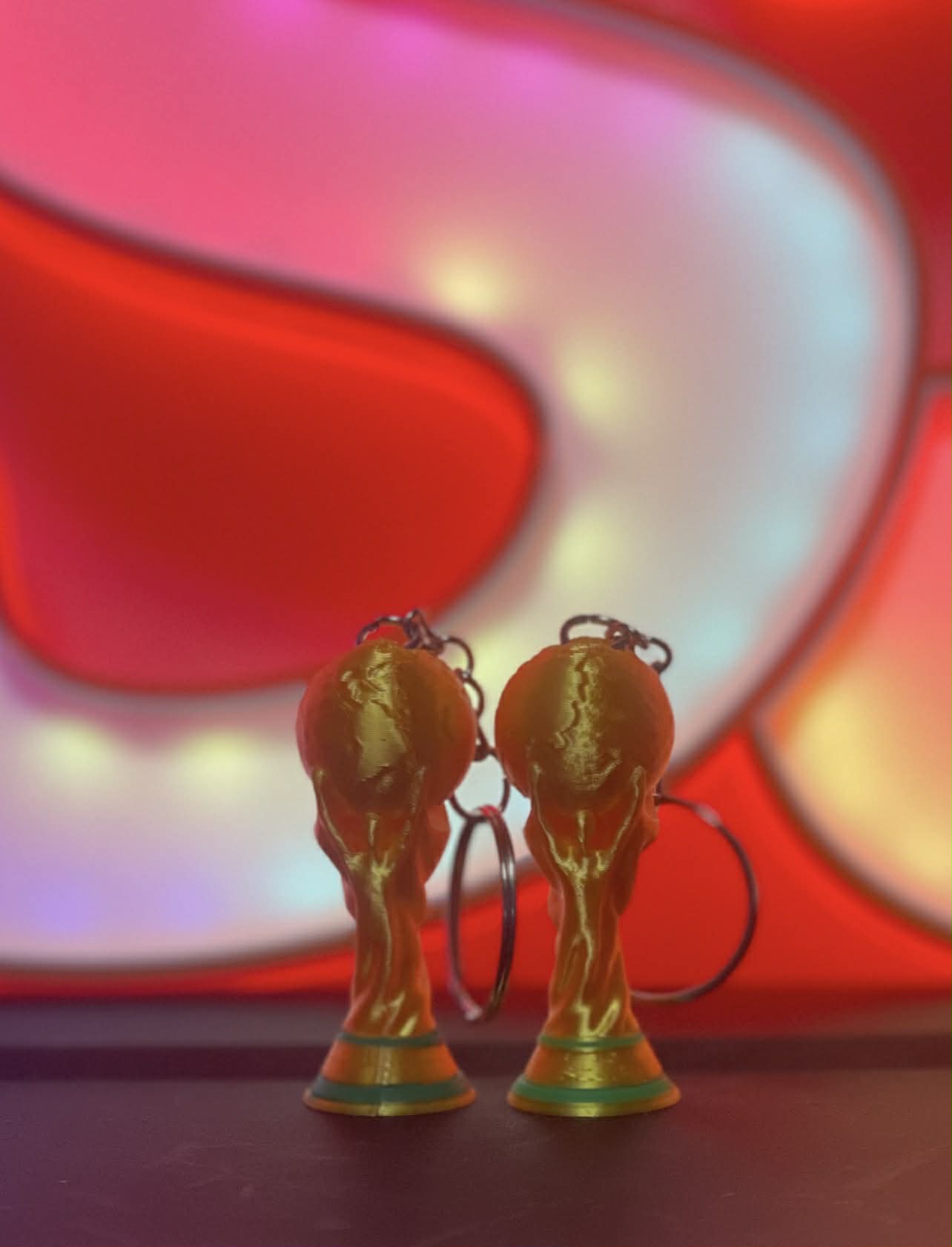 đ Porte-clĂ© TrophĂ©e Football 3D