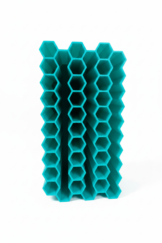 Bloc vierge nid d'abeille 60 emplacements vue de face