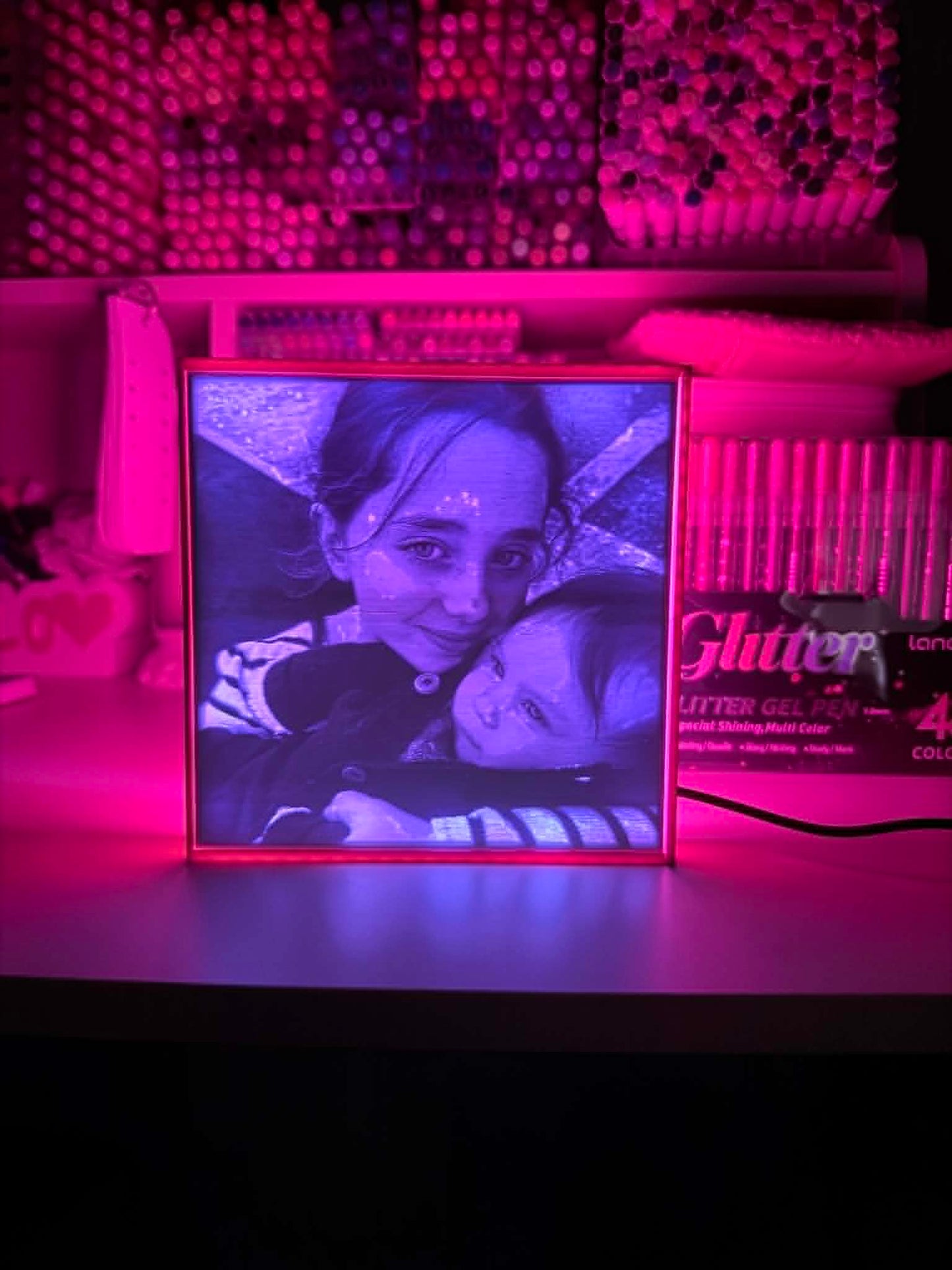 Cadre Photo Lithophane Personnalisé - Veilleuse LED