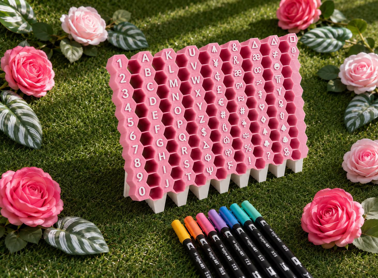 Bloc de rangement modulaire nid d'abeille pour feutres — 30 emplacements | KS3D