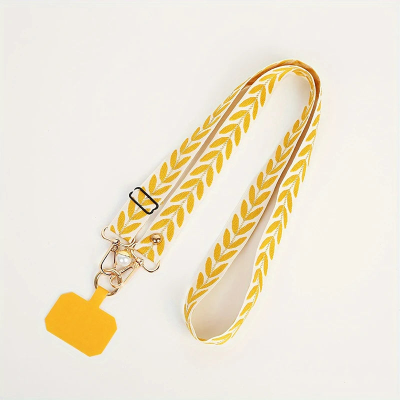 Tour de Cou pour Téléphone – Bandoulière Perles & Pendentif Féminin