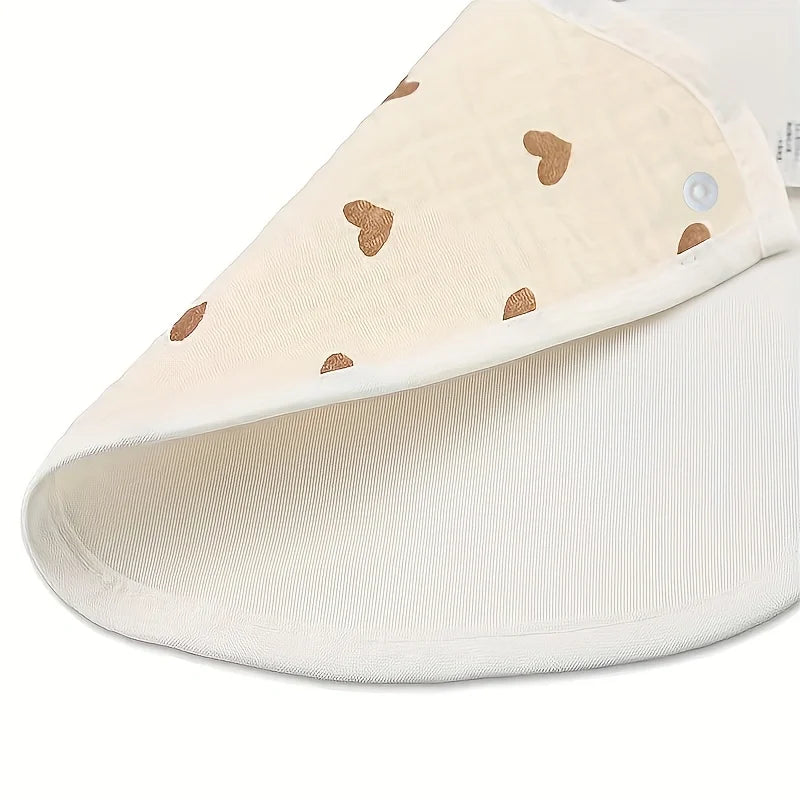 Lot de 2 Bavoirs Bébé en Gaze de Coton – Imperméables, Doux & Absorbants (0-3 ans)