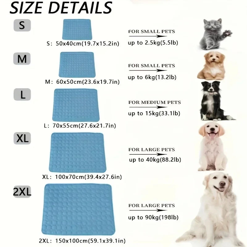 Tapis Rafraîchissant pour Chien et Chat – Coussin Frais Lavable