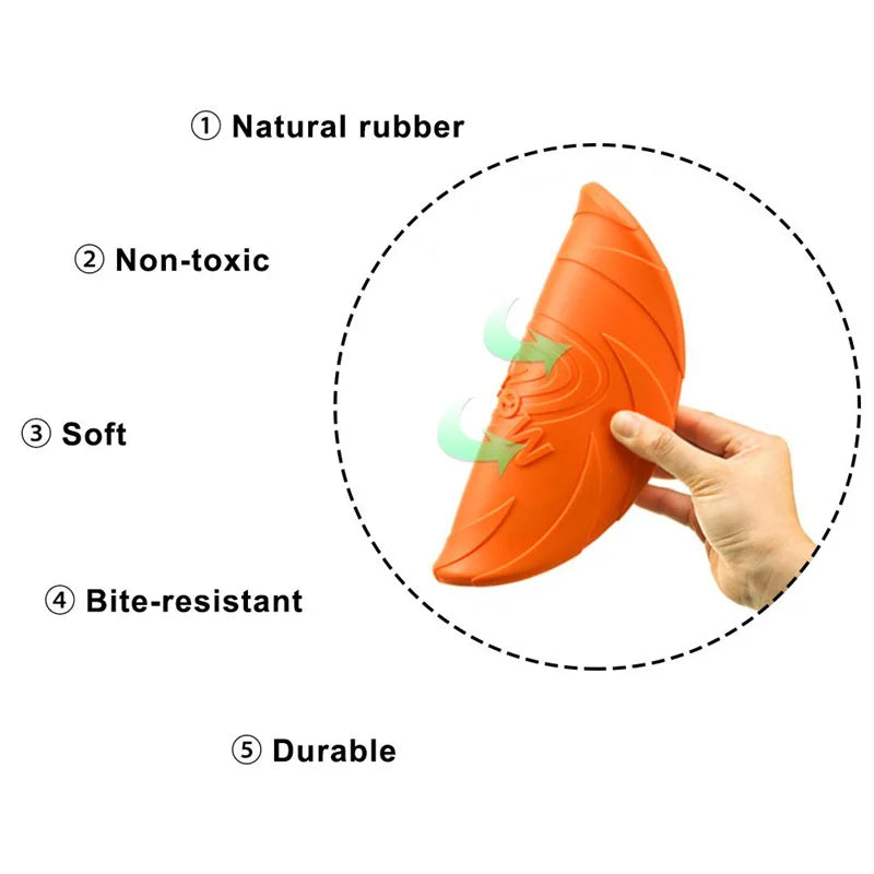 Frisbee Résistant pour Chien – Jouet Interactif Multifonction