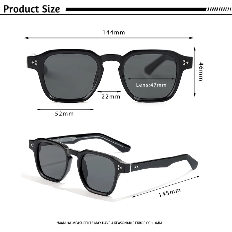 Lunettes de Soleil Carrées Caterside – Homme & Femme UV400
