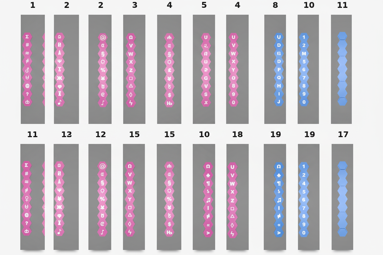 Bandes numérotées