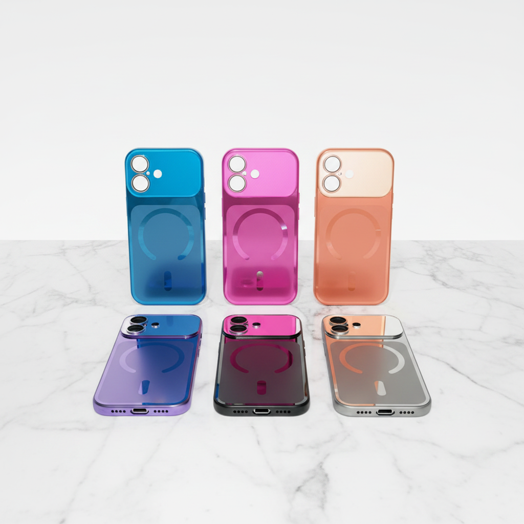 Coque iPhone MagSafe Chromée