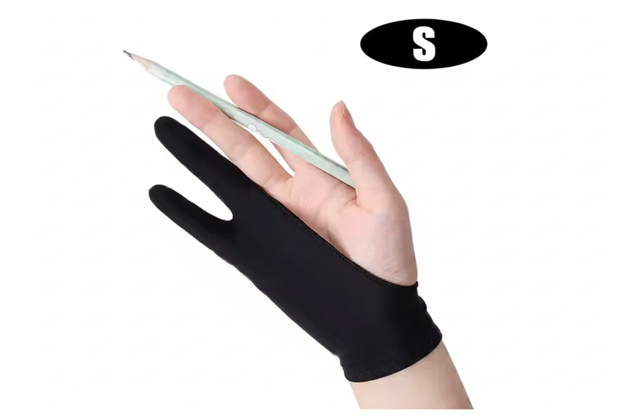 Gant de dessin anti-traces deux doigts taille S KS3D