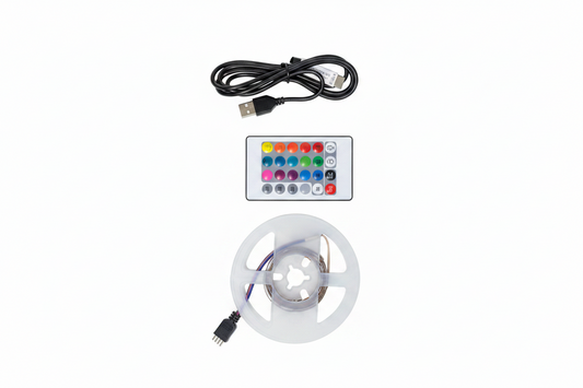Ruban LED RGB 1m avec Télécommande - Alimentation USB