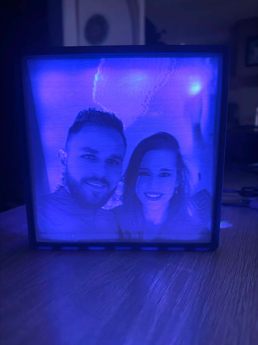 Cadre Photo Lithophane Personnalisé - Veilleuse LED